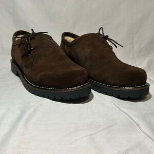 Angermaier Brown Suede Trachten Shoes size 47, US 14